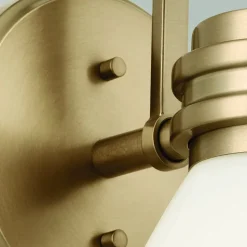 Væglampe Farum 1, bronzefarvet, stål, glas, G9