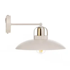 Væglampe Felix, hvid/guld