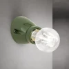 Væglampe Frost, grøn, keramik, E27