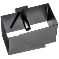 Væglampe Frost i kantet form, sort