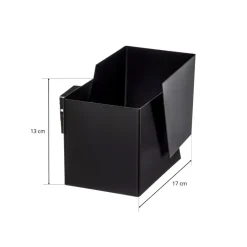 Væglampe Frost i kantet form, sort