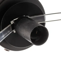 Væglampe Glassy, sort, grafit, glas, E14, Ø 14 cm