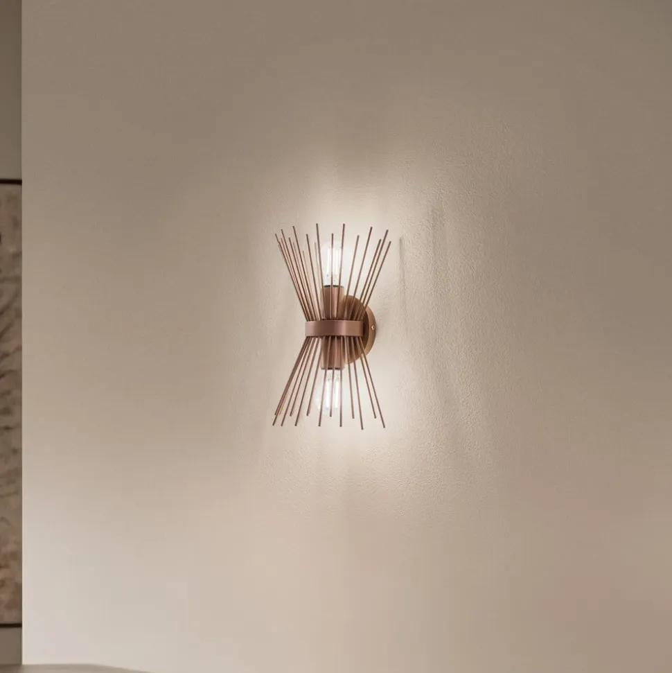 Væglampe GMN-000010 op/ned kobber