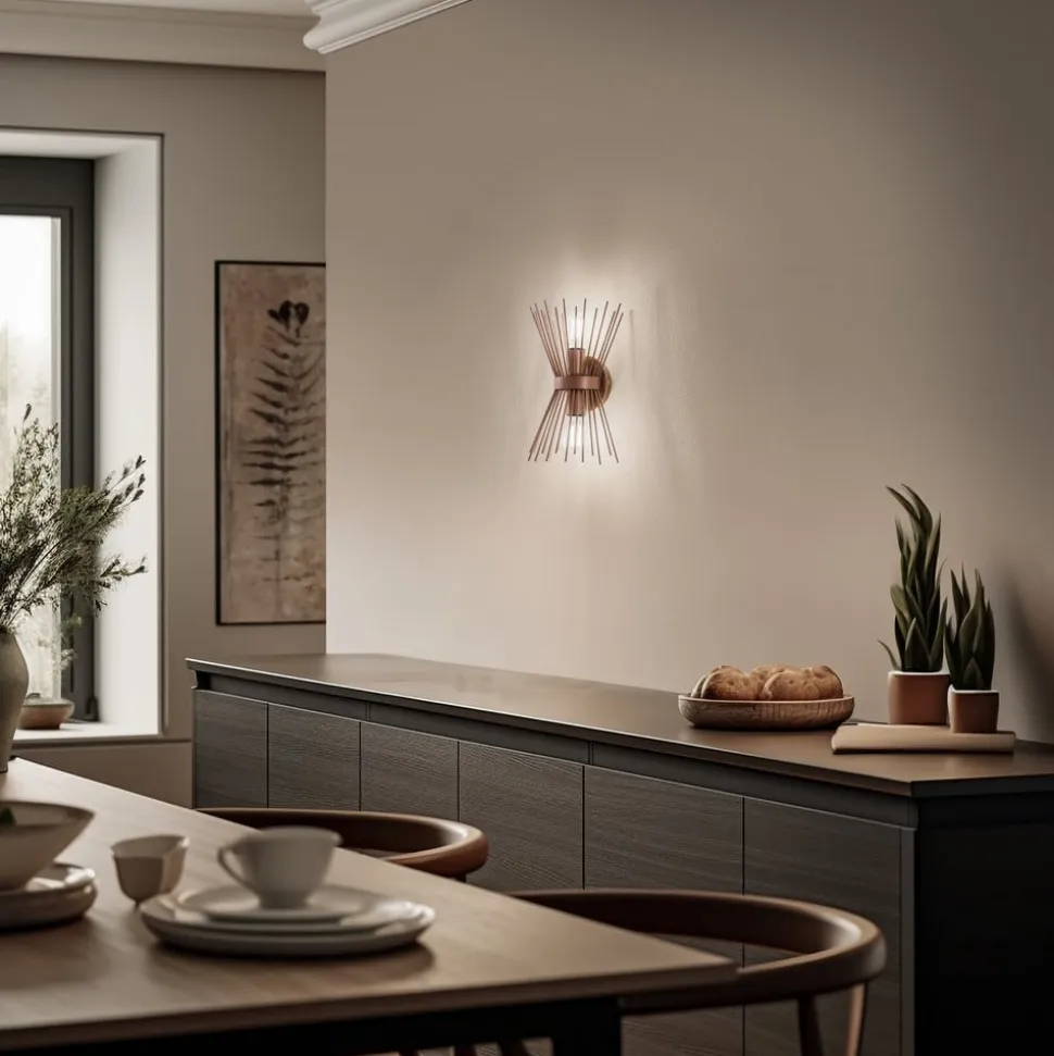 Væglampe GMN-000010 op/ned kobber