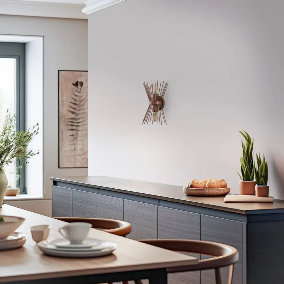 Væglampe GMN-000010 op/ned kobber