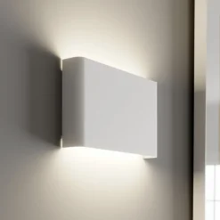 Væglampe Haga, hvid, metal, G9, op/ned, 25,5 cm bred