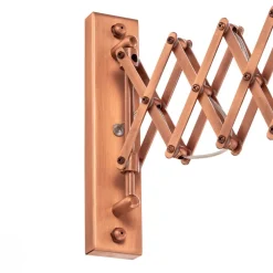 Væglampe HAP-9082-CPR med skærarme, kobber