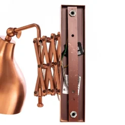 Væglampe HAP-9082-CPR med skærarme, kobber