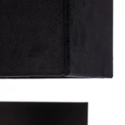 Væglampe Harry, kantet, sort/messing/sort