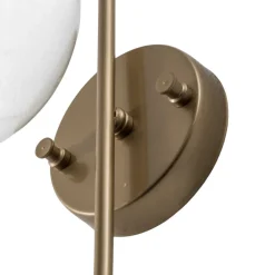 Væglampe Jewel, guldfarvet, glas, højde 36 cm, E14