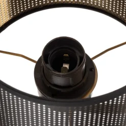 Væglampe Jovin med 1 lyskilde og spot, sort/guld