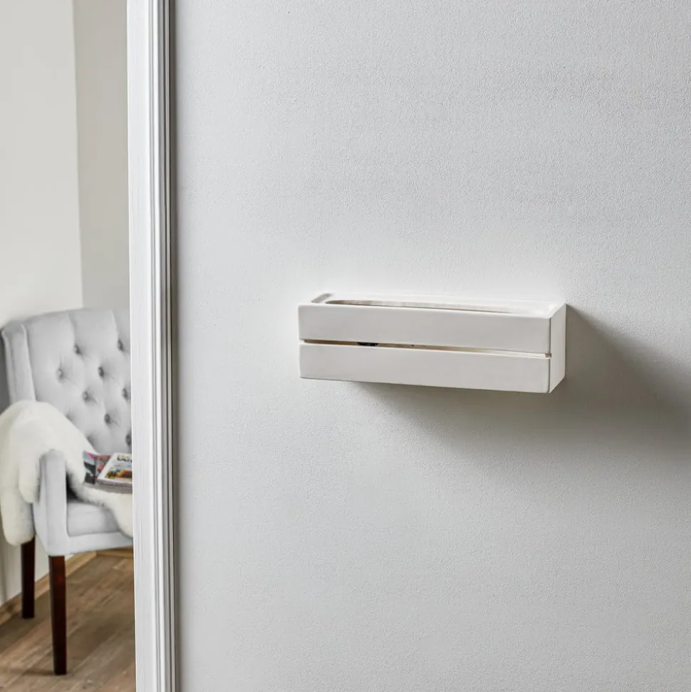 Væglampe Keramik Top, hvid, 32 x 9 cm