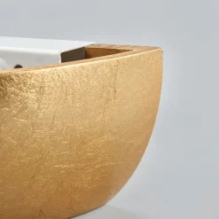 Væglampe Kolja med guldfoliefinish