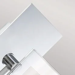 Væglampe Kolt IP44 med dobbelt glasskærm, enkelt flamme