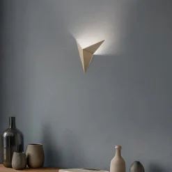 Væglampe Kus, guld, metal, højde 34 cm, G9