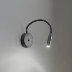 Væglampe Lagos USB, 27 cm, sort, læselampe, G9