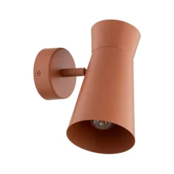 Væglampe Lotta, terracotta, spotlight, stål, justerbar