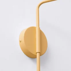 Væglampe LYS, guldfarvet, Ø 14 cm, metal, stik, E14