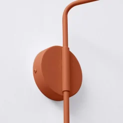 Væglampe LYS, okker, Ø 14 cm, metal, stik, E14