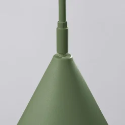 Væglampe LYS, olivengrøn, Ø 14 cm, metal, stik, E14