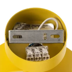 Væglampe Mado i stål, gul, 1 lyskilde