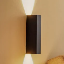 Væglampe Malmö, op/ned, sort