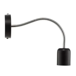 Væglampe Maxi med fleksibel arm, sort