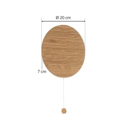 Væglampe Minimal i egetræ