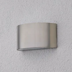 Væglampe Mombasa, stålfarvet, G9, stål