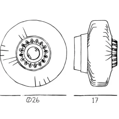 Væglampe New Wave Optic, rav, øjeæble, stikprop