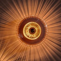 Væglampe New Wave Optic, rav, øjeæble, stikprop