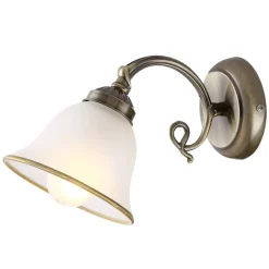 Væglampe Odin, antik messing