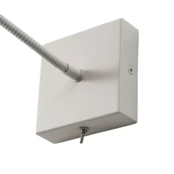 Væglampe Ojos, creme, læselampe, justerbar, 33 cm, G9