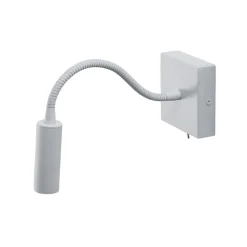 Væglampe Ojos, hvid, læselampe, justerbar, 33 cm, G9