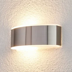 Væglampe Pacon i stål til udendørs brug