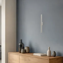 Væglampe Pastelo, beige, højde 20 cm, stål, 2 lyskilder.