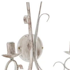 Væglampe Pompei, 2 lyskilder, hvid antik