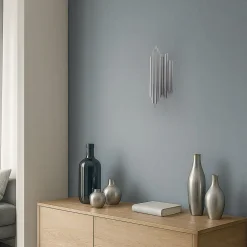 Væglampe Reis, krom, metal, højde 50 cm