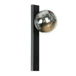 Væglampe Rumba, sort/røggrå, glas/metal Højde 40 cm