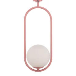 Væglampe Samba, 1 lyskilde, pink/hvid