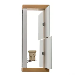 Væglampe Shifted 1, glas og lyst træ