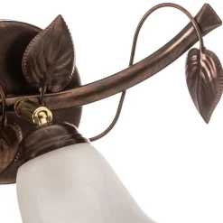 Væglampe Siena i florentinsk stil, 1 lyskilde, metal, glas