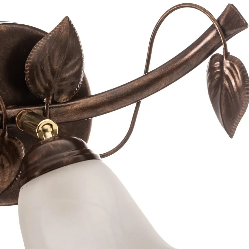 Væglampe Siena i florentinsk stil, 1 lyskilde, metal, glas