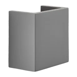 Væglampe Smira i beton og grå, 12,5 x 12,5 cm