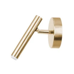 Væglampe Sopel, guld, 1 lyskilde, stål, G9, højde 15 cm