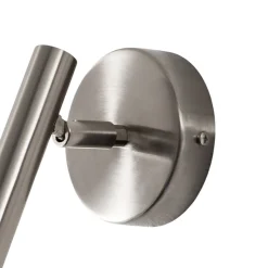 Væglampe Sopel, sølv, 1 lyskilde, stål, G9, højde 15 cm