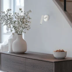 Væglampe Sopel, taupe, 1 lyskilde, stål, G9, højde 15 cm