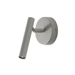 Væglampe Sopel, taupe, 1 lyskilde, stål, G9, højde 15 cm