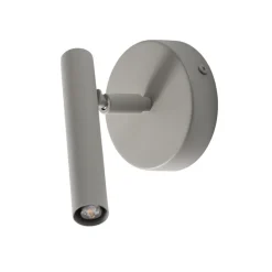 Væglampe Sopel, taupe, 1 lyskilde, stål, G9, højde 15 cm