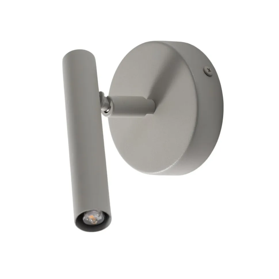 Væglampe Sopel, taupe, 1 lyskilde, stål, G9, højde 15 cm